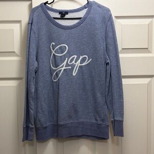 GAP Heathered Blue Pullover